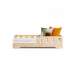 Lit enfant en bois avec barrière Ethan A