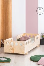 Lit enfant en bois avec barrière Sophia