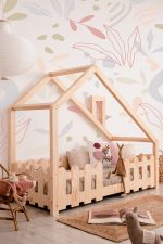 Lit cabane Luna avec barrière