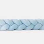 Tour de lit tressé - Bleu