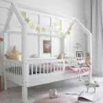 Lit cabane blanc Stockholm avec tiroir 80x160 cm