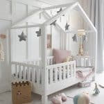 Lit cabane blanc Noah 90x190 cm