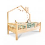 Bedhuisje Zoé met uitvalbeveiliging - Centrale toeganglit cabane avec barrière