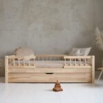 Peuterbed Éden met opbergruimte - Centrale toegangHouten