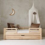 Peuterbed Mila met lade - Centrale toegangHouten