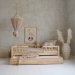 Peuterbed Éden met opbergruimte - Centrale toegangHouten