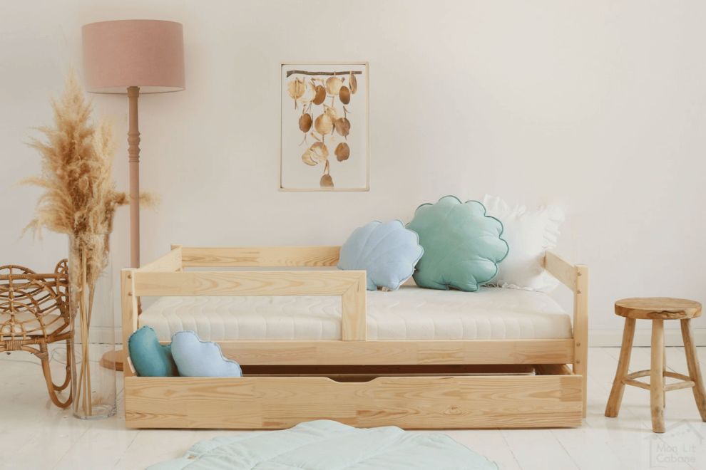 Peuterbed Amsterdam met ladeHouten